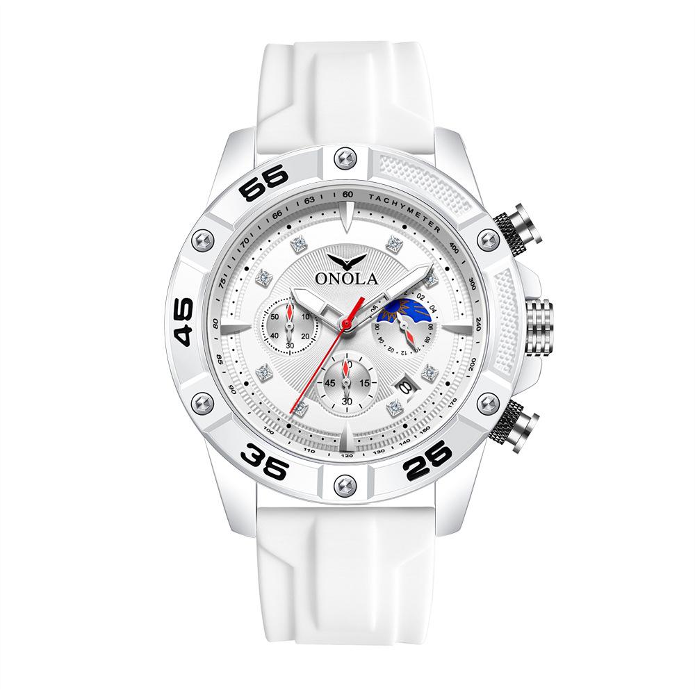Fashionable and Casual New Multifunctional Quartz Waterproof Tape Watch
