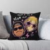 Bruno Mars und Rose Yeah Yeah Apt Quadratischer Kissenbezug Polyester Leinen Samt Kreativer Reißverschluss Wurfkissenbezug Auto Kissenbezug 18"