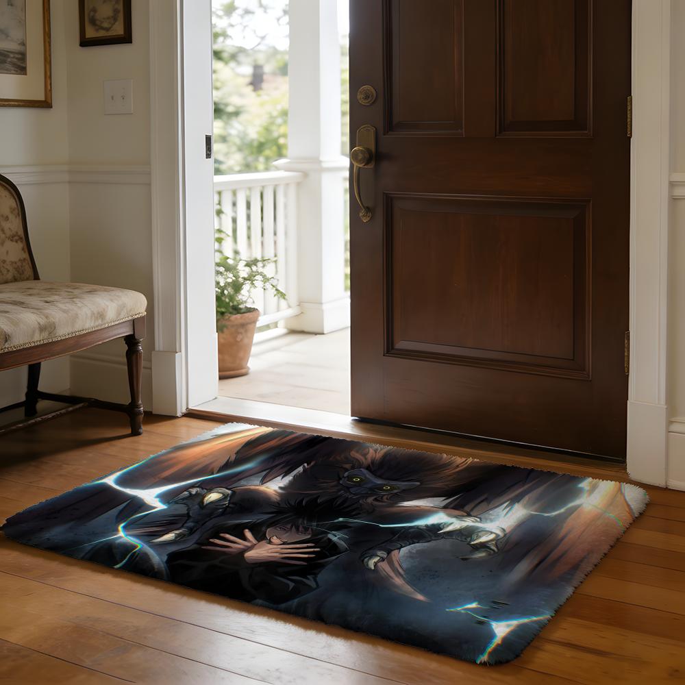 MMegumi Fushiguro Floor Mat Soft Flannel Absorbent Mat Non-Slip Rug Home Bedroom Bathroom