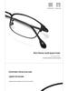 Ultra-lightweight Semi-Titanium Browline Square Eyeglass Frame for Business Fashion JP022
