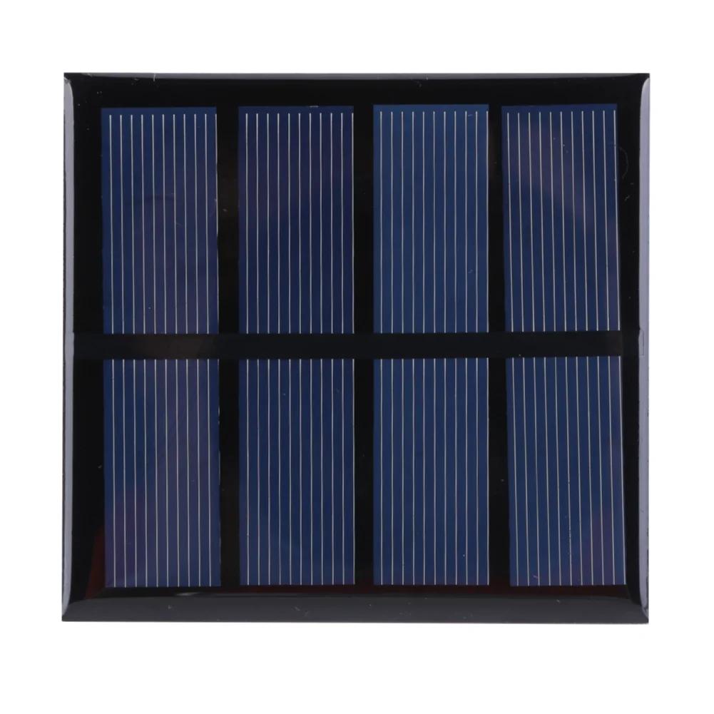 3/5W 5/12V Small Solar Cell with Cable Solar Panel DIY Polysilicon Solar Epoxy Cell Charger for 9-12V Battery/Mobile Phone