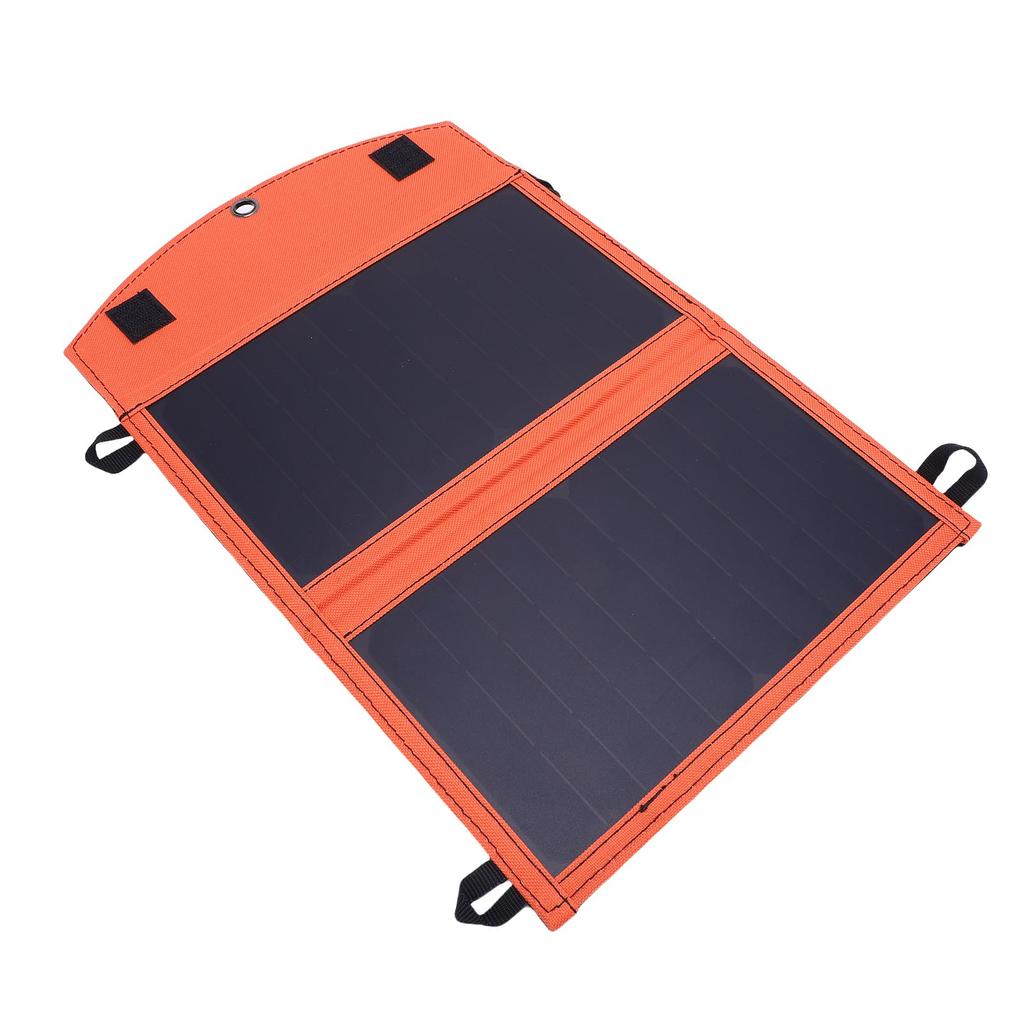 Folding Solar Panel Multifunction Powerbank Charger 14W 2 Folds IP67 Water Proof USB A USB C Camping Emergency Charging