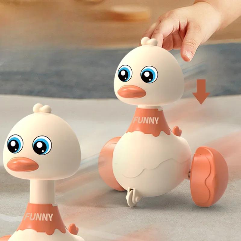 Dessin Animé Balançoire Canard Jaune Jouets Éducatifs Puzzle pour la Petite Enfance pour Enfants Voiture Interactive Accessoires de Photographie de Nouveau-né Jouets