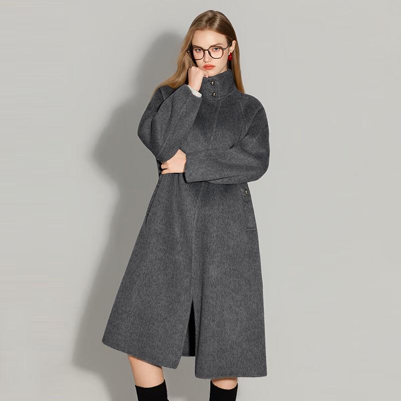Women's Yak Cashmere Wool Blend Double-Faced Coat