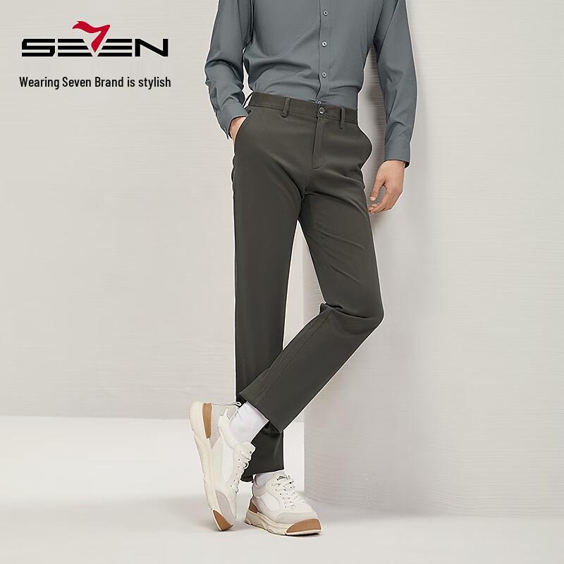 

Septwolves Men s Business Casual Straight-Fit Pants 34