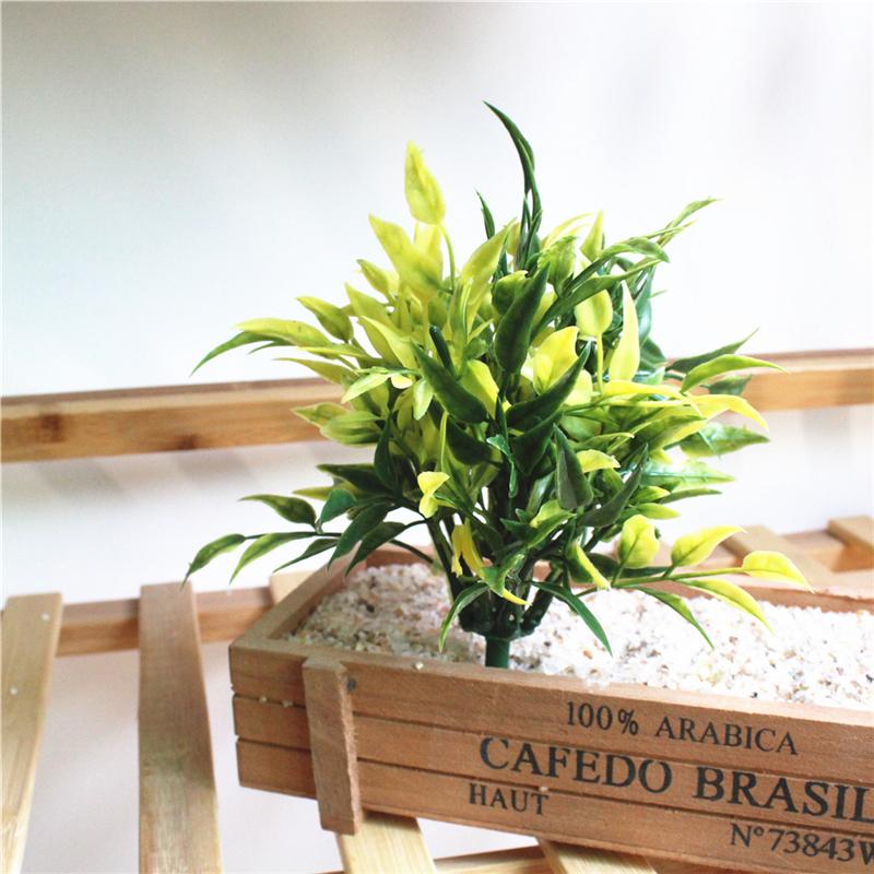1Pc Artificial Simulation Green Plant Plastic Fake DIY Garden Landscape Home Decoration Accessories