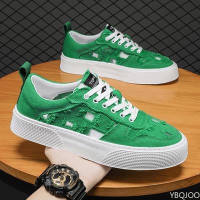 Spring And Summer New Men'S Fashion Canvas Casual Shoes Sports Shoes Breathable Soft Soled Comfortable Men'S Shoes