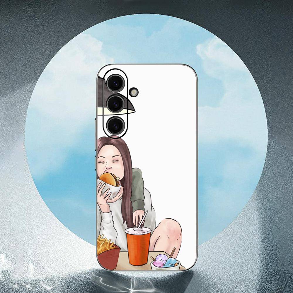 Best Friend For Samsung Galaxy S23 S24 S25 Ultra S22 Plus S21 Black Soft Case Waterproof Soft Case