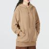 Nike Nsw Plsh Po Hoodie Logo Print Sports Casual Pullover Long Sleeve Sweatshirt Women Hoodies Khaki DQ6841-258