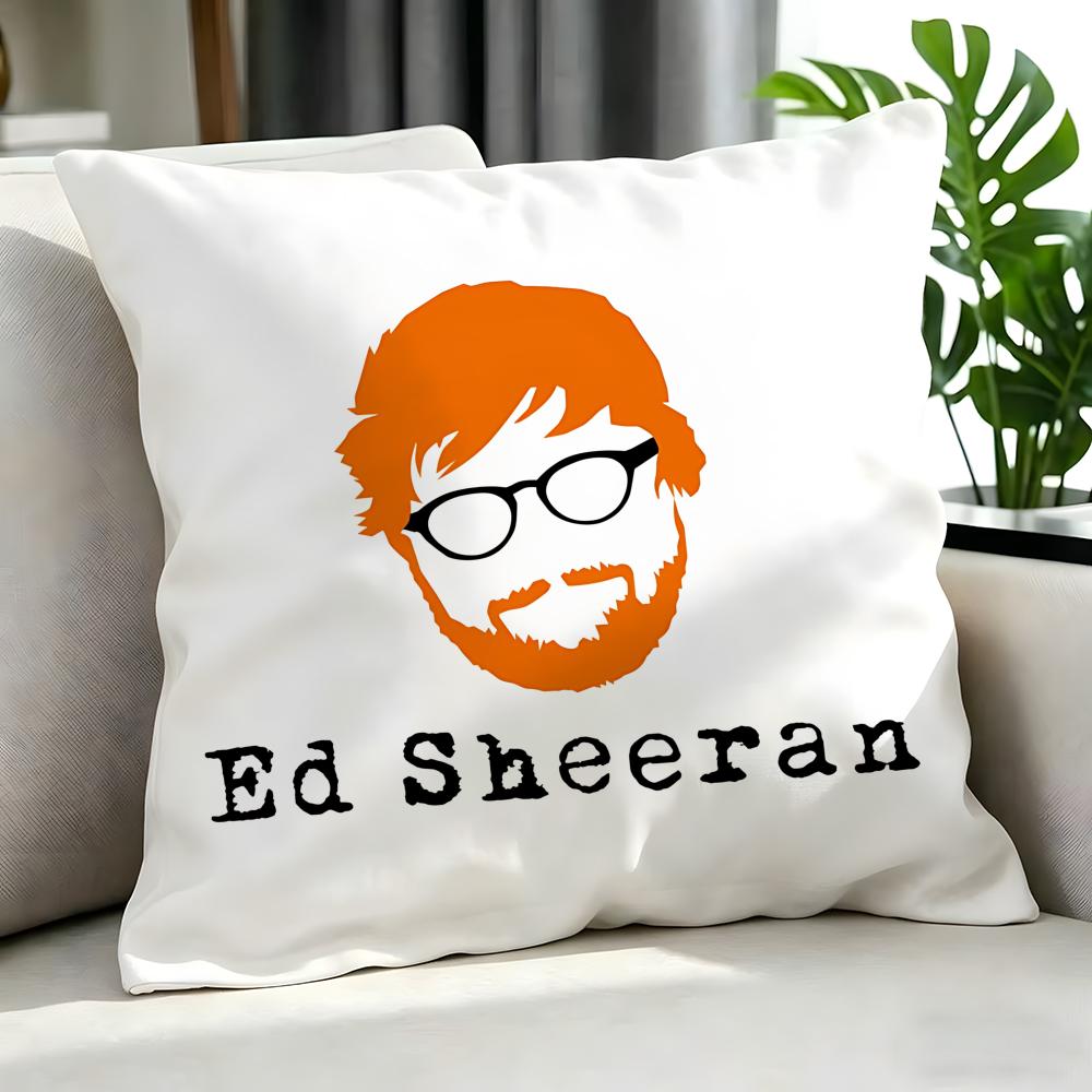 Singer - Ed Sheeran Cushion Cover Cushion Cover Set 4Pcs 50X50 45X45 40X40 Pillowcase Decorative Sofa Home Decor