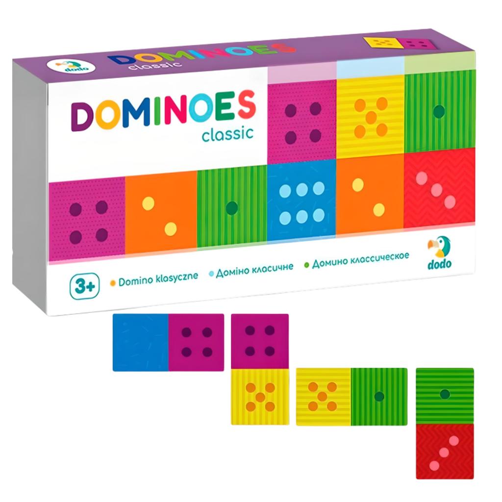 Domino Klasyczne Gra Planszowa Dla Najmłodszych Dzieci Kolorowe Karty