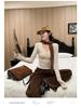 Women's Slim Fit V-Neck Long Sleeve Base Layer Top for Autumn/Winter 2025
