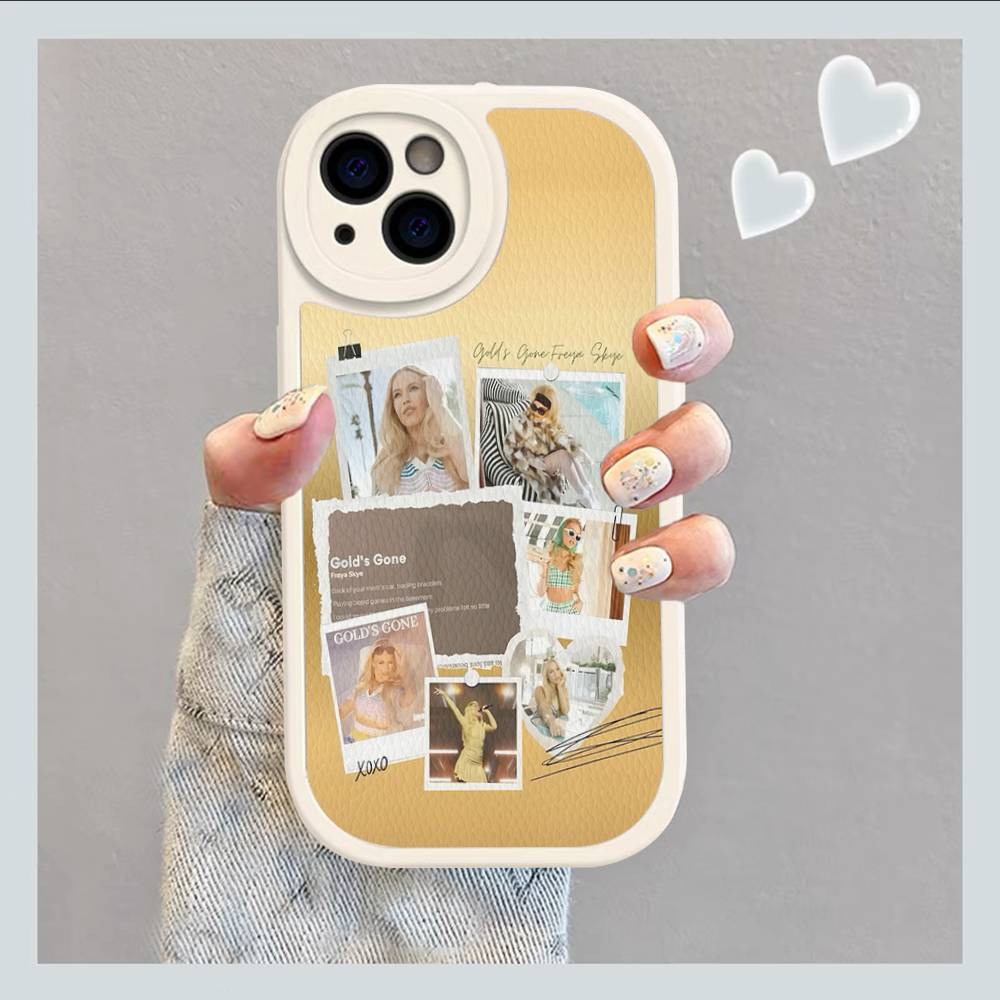 F-Freya Singer Skye Handyhülle für iPhone 11 12 13 14 15 16 Pro Max Mini Plus Weiche Lederhülle