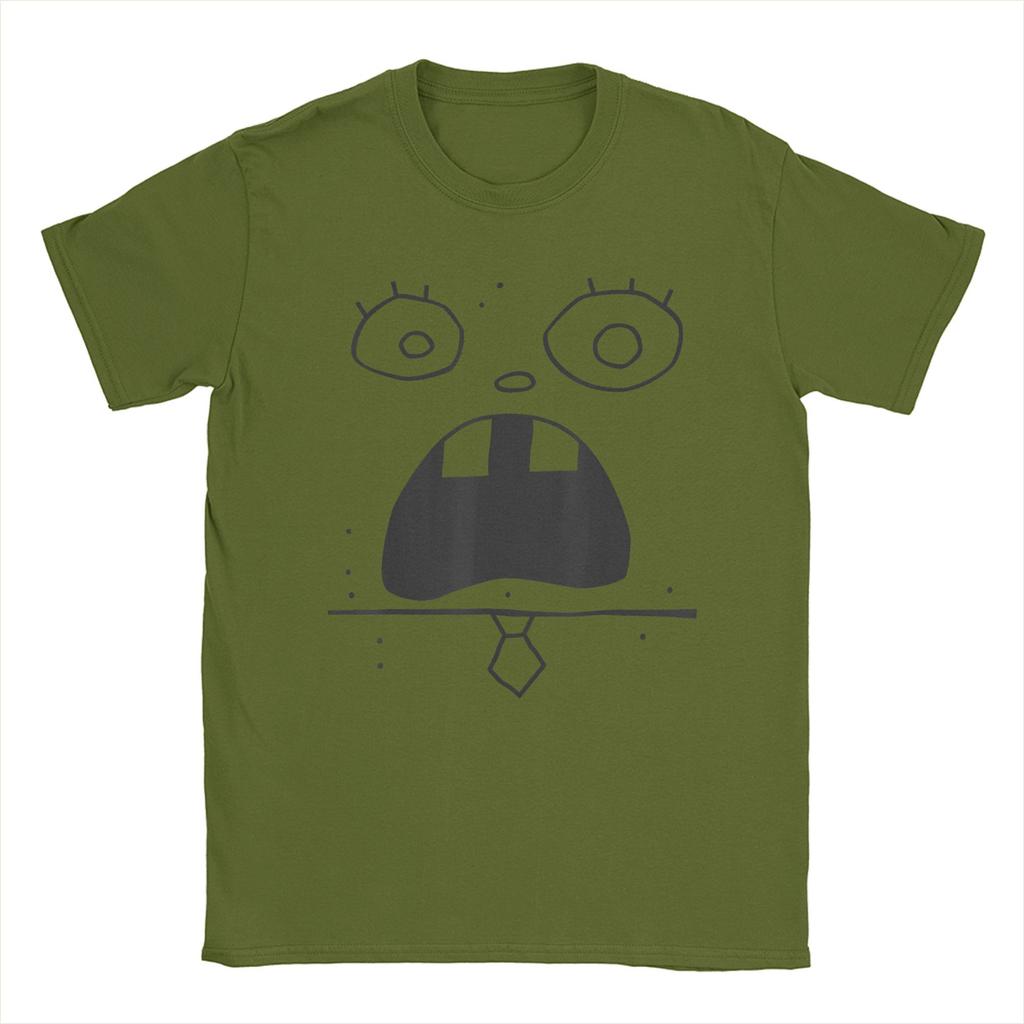 Men Sponge Bobs Doodle Bob Face SquarePants T Shirts Cartoon Cotton merchandise Novelty Short Sleeve O Neck Tee Present T-Shirts