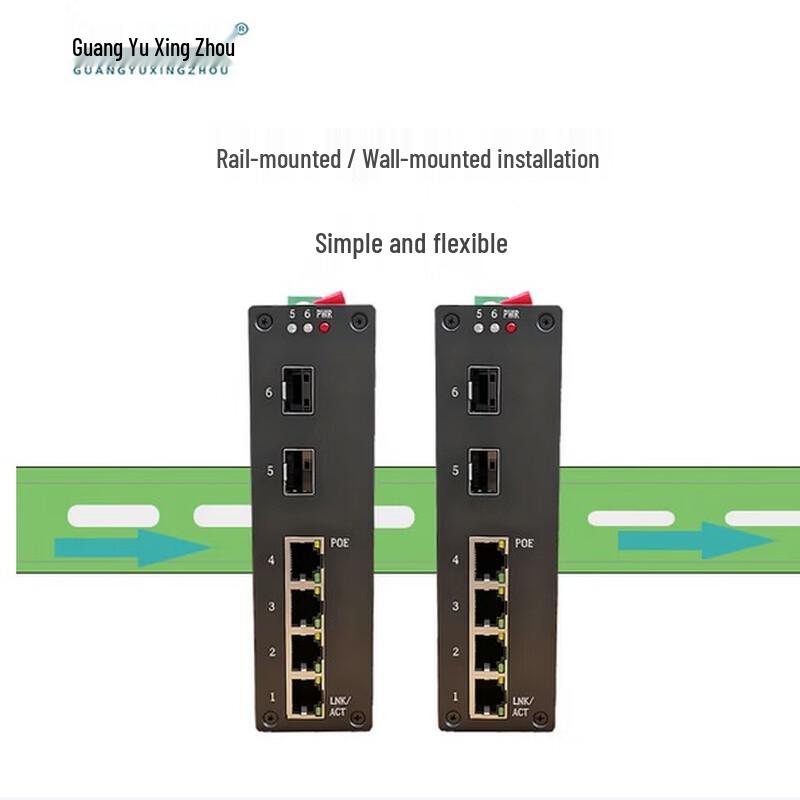 Guangyu Xingzhou Industrial Gigabit PoE Fiber Transceiver