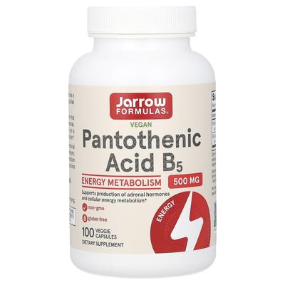 Pantothensäure B5, 500 mg, 100 Veggie-Kapseln