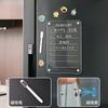 Premium Magnetic Fridge Calendar Whiteboard - Family Planner Dry Erase Chore Chart Memo Notepad for Kitchen Home