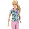 Barbie Barbie and Friends Nurse Dress-Up Doll Playset with House Green for Ages 3+