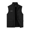 Male Autumn and Winter Middle-aged Outdoor Casual Velvet Warm Vest Worn On Both Sides