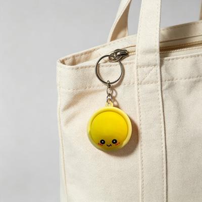 Portachiavi, Ciondolo Panino al Vapore, Portachiavi Portatile Giocattolo Antistress, con Scatti Nitidi Giocattolo Fidget per Bambini Adulti