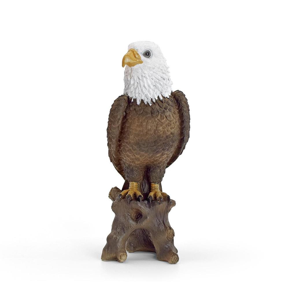 Bald Eagle Resin Statue - American Luxury Decor for Living Room, Entryway, or Garden