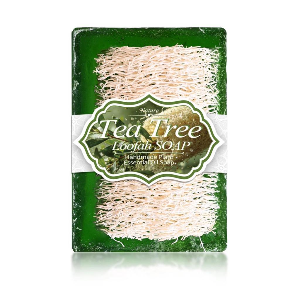 Lemon Scented Handmade Loofah Soap: Deep Cleansing, Moisturizing, Exfoliating Bath & Face Wash