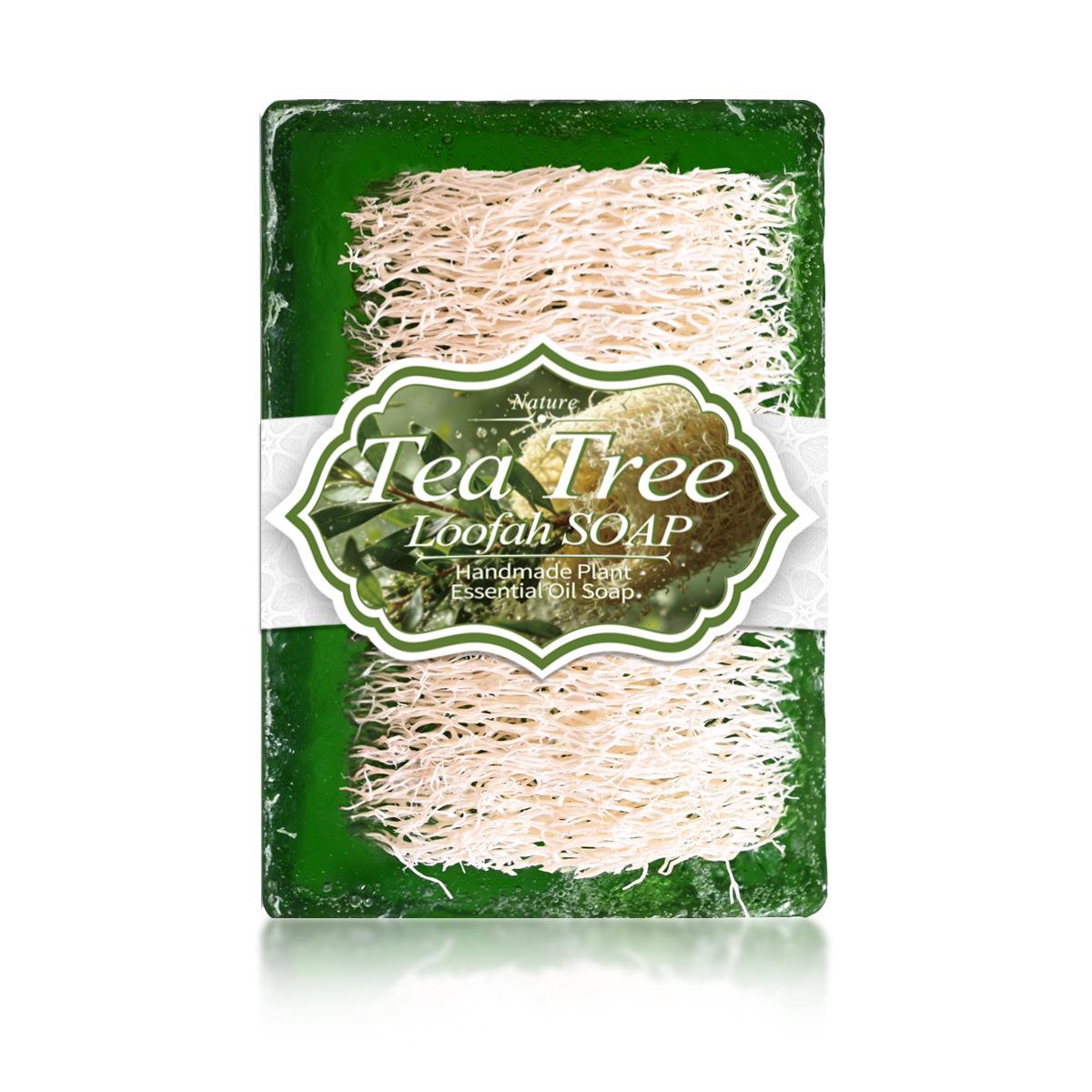 Loofah Honey Turmeric Lemon Soap with Vitamin E - Deep Cleansing & Brightening Facial and Bath Cleanser