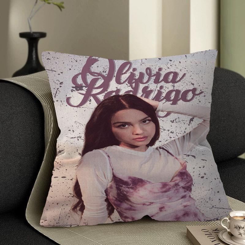 Olivia Rodrigo Pillow Anime Pillow Sofa Bed Head Pillow Cover Cushion Cover 45x45 Cm Fashion