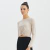 Huit Twisted Long Sleeve Crop Tee Htwtl3k06t