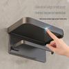 Punch-Free Aluminum Bathroom Tissue Box Holder