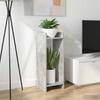 Plant Stand Concrete Grey 30 x 30 x 80 cm Engineered Wood