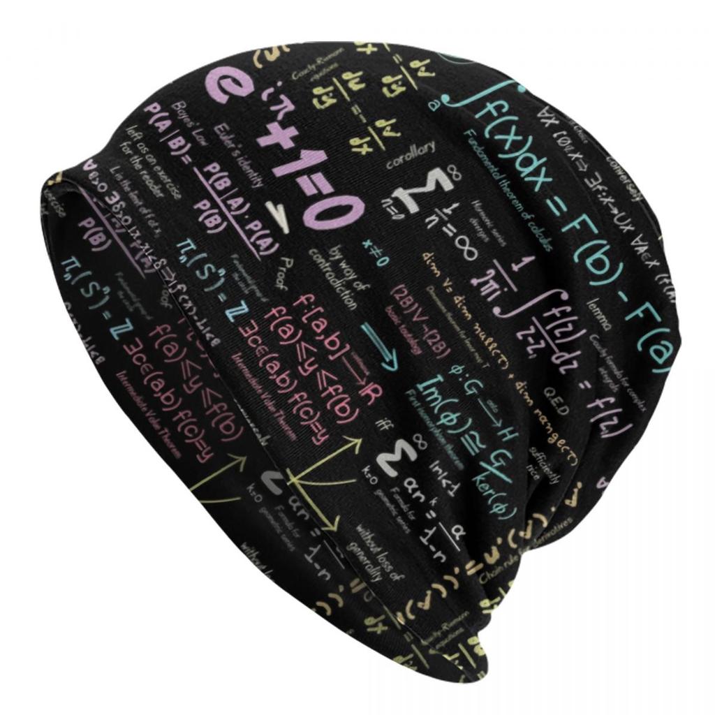 Custom Pure Math Nerd Bonnet Hats Hip Hop Knit Hat For Women Unisex Winter Warm Physics Science Skullies Beanies Caps