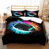 Juego de Funda Nórdica de Fútbol Americano Acuarela Tamaño King Queen Doble Full Twin Individual Juego de Ropa de Cama