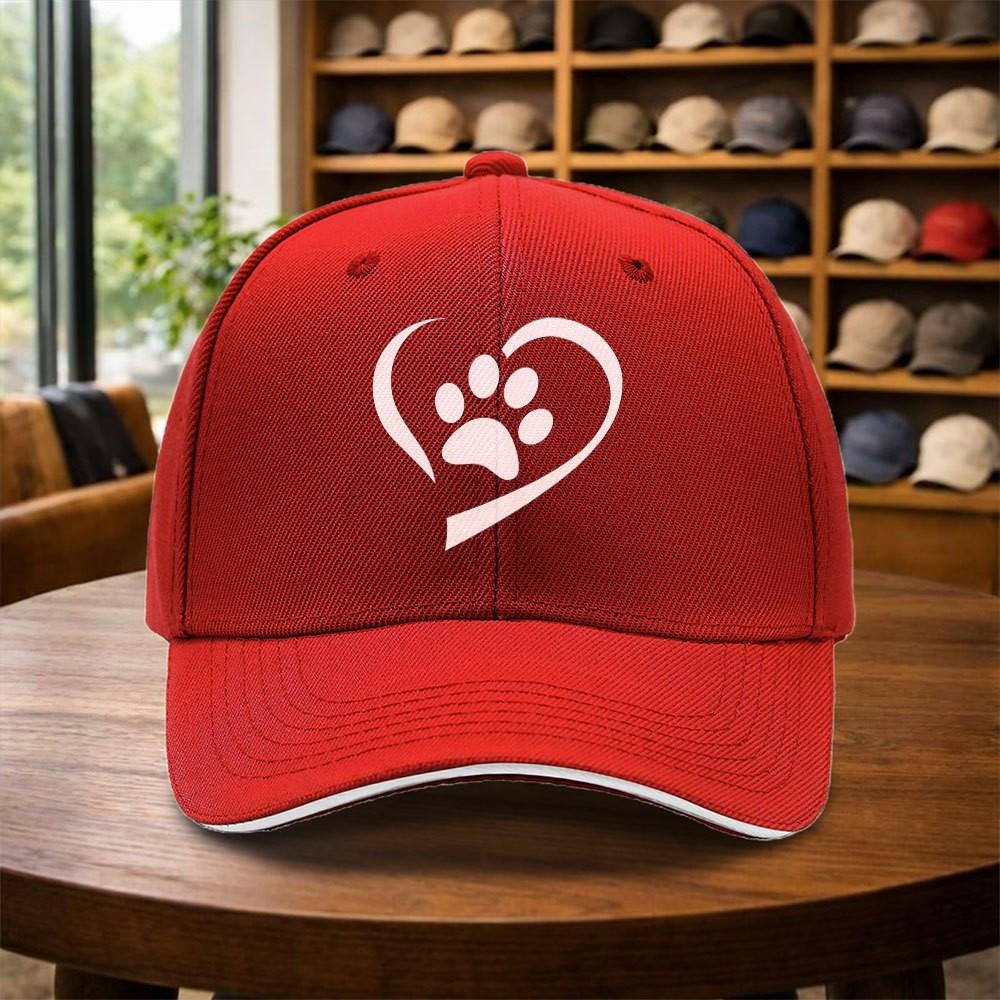 Maltese Dog Head Print Baseball Cap Adjustable Dog Lover Snapback Hat Unisex Casual Outdoor Cap One Size
