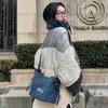 New Lee Denim Shoulder Bag, Adjustable Strap Regular Women's Vintage Denim Blue LE240104M-523