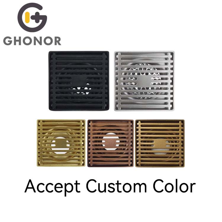 Modern 4-Inch Stainless Steel Polish Floor Drain Strainer Budget-Friendly Shower Drainer for Bathrooms