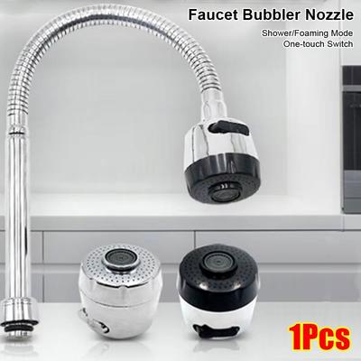 1Pcs New Swivel Head Kitchen Faucet Nozzle 360 Rotatable Bent Water Filter Diffuser Tap Aerator Water Saving