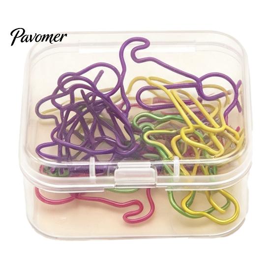 Mixed Style Binder Clips 20PCS Cute Shaped Paper Clips, Bone/Duck/Dog/Cat Shape, Decorative Document Organizers for Filing Metal Fasteners Office And