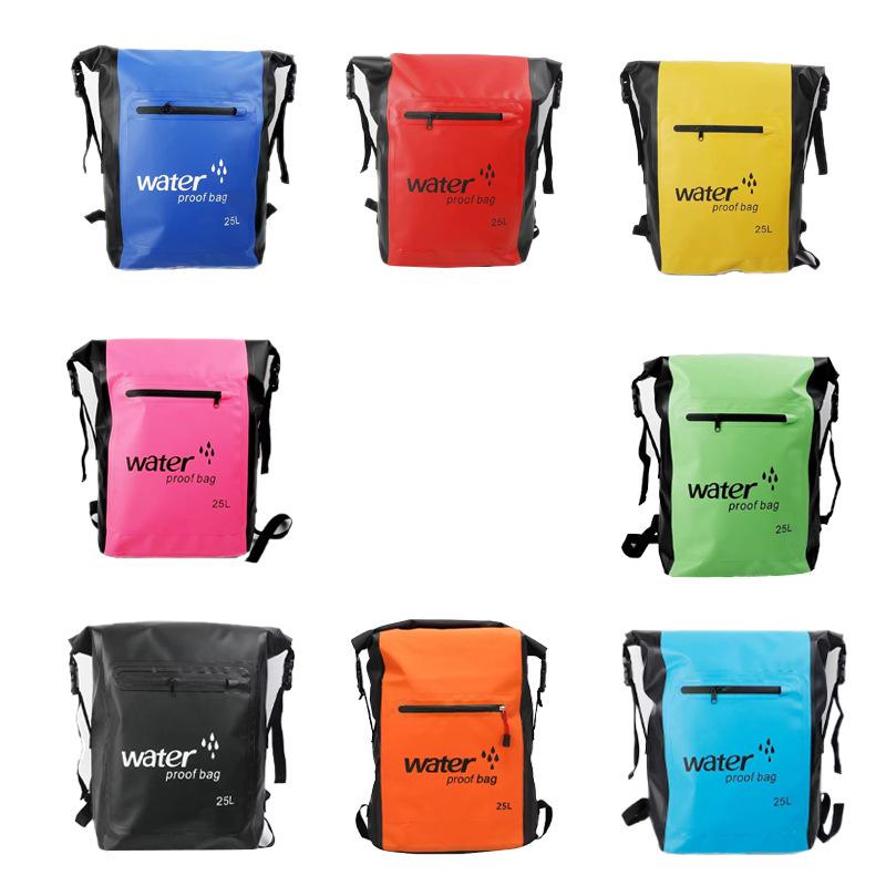 25L Waterproof Outdoor Backpack - Durable, Wear-Resistant for Mountaineering, Rafting & Swimming