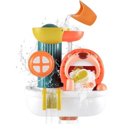 The Lion Brushes Baby Bath Toy Σετ Παιχνίδι Μπάνιου Παιχνίδι Νερού Δώρα μπάνιου για Παιδιά Αγόρια και Κορίτσια από 2 ετών