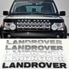 3D ABS Letters LAND ROVER Logo Rear Trunk Emblem Badge Sticker For Land Rover Range Rover Velar Sport Discovery 2 3 4 Defende XS2