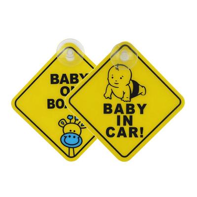 Dog On Board Suction Cup Safety Fun Car Motor Vehicle Display Window Badge Sign