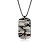 Military Brand Necklace Camouflage Pendant Necklace Men's Titanium Steel Jewelry
