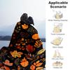 1 Stück Herbstlaub Outdoor Flanelldecke - Weiche Plüsch-Dekoration für Picknicks, Camping, Schlafzimmer, Spielzimmer, Büro oder Mittagspause 1362A