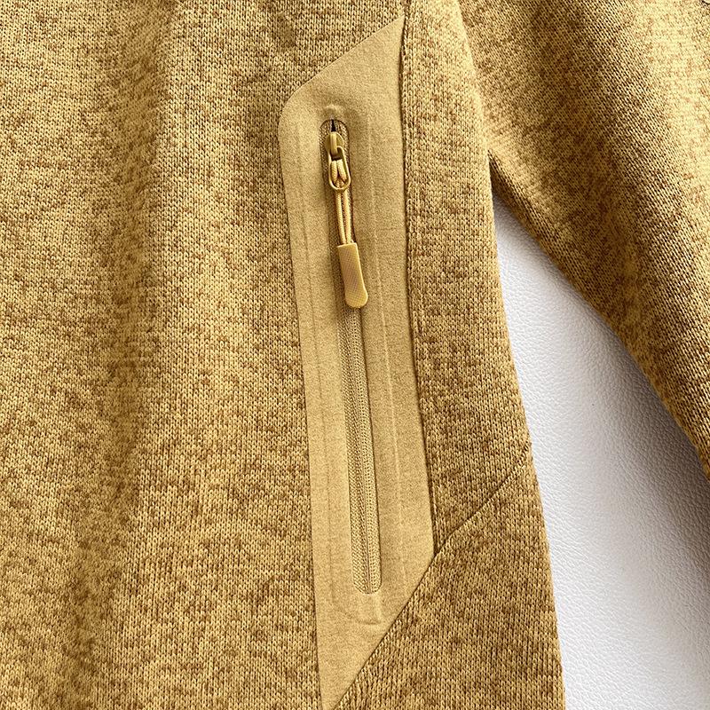 Warm Fleece Outdoor Mountain Style Stand-Up Collar Jacket for Couples