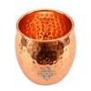 Copper Glass Tumbler, Hammer Design, Drinkware, 550 ML Each, Set of 6