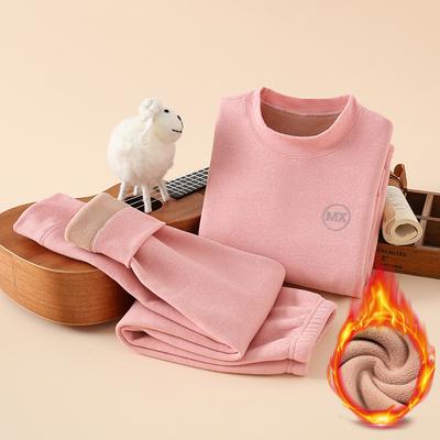 Termo apatiniai berniukams Vilna 37°C Pastovi temperatūra Šilta Dvi dalys Vaikiškų žieminių rūbų komplektas Paaugliams Vaikams Ilgi Joniniai