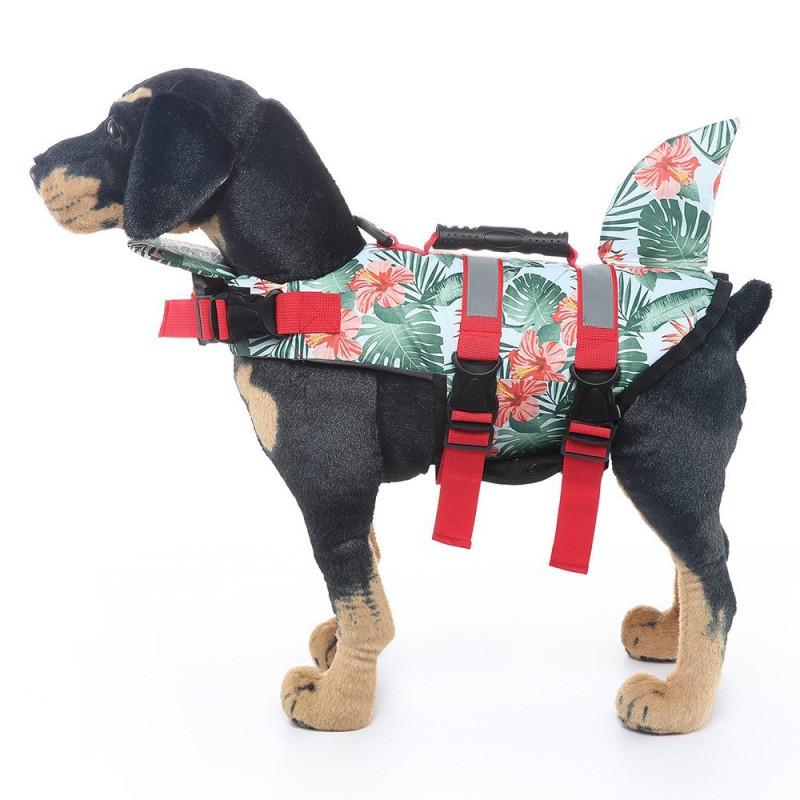 Large Dog Life Vest With High Buoyancy Reflective Stripes Safety Swimming Dogs Outdoor Water Activities