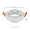 Round Square Recessed Spotlight GU10 MR16 Adjustable Spot Light Fixture LED Downlight Ceiling Spot Light Frame Indoor