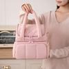 Tumbler Compartment Picnic Bag Double Layer Insulated Bag Handbag Lunch Bag  Daily Use